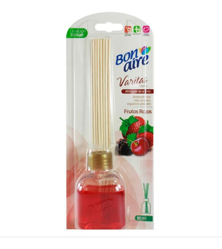 Ambientador Bonaire Varitas Frutos Rojos X 80 Ml