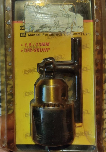 Mandril Porta Broca 1.5 - 13mm (1/2 ) 1/2 - 20 Unf