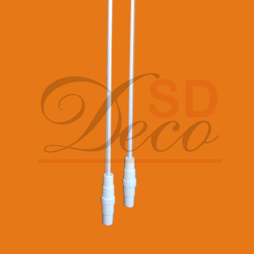 Imagen 4 de 6 de Bastones Para Riel De Cortina De 75 Cm X Par - Sd Deco