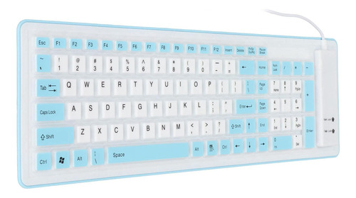 Teclado Silicona Plegable Yoidesu/azul