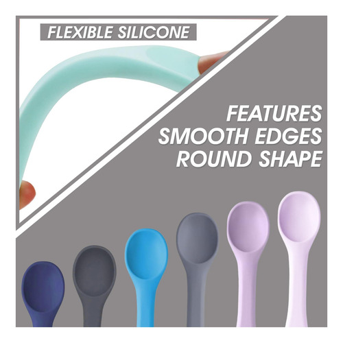 Cucharas Para Bebés Cuchara De Alimentación De Silicona Para