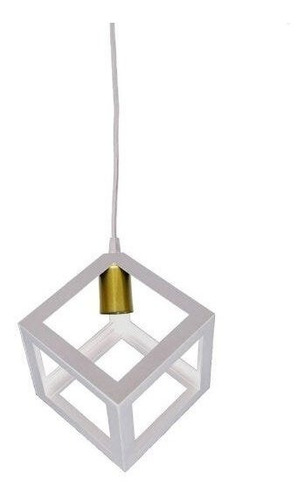 Pendente Decorativo Cube Woods Wt