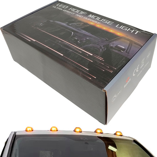 Lanterna Externa Teto Led S10 Kit 5 Cab Ligth Caminhonete