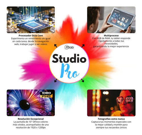 Tablet Studio Phone Pro 10 Octa-core 128gb Mlab 9432