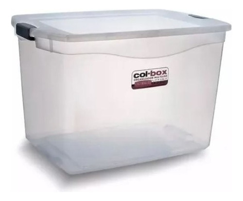 Caja Organizador Plastico Apilable Con Tapa 80lts Colombraro