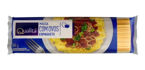 Macarrão Com Ovos Espaguete Qualitá 500g