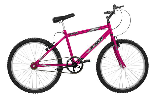 Bicicleta De Passeio Aro 24 Chrome Line Feminina Masculina Cor Rosa