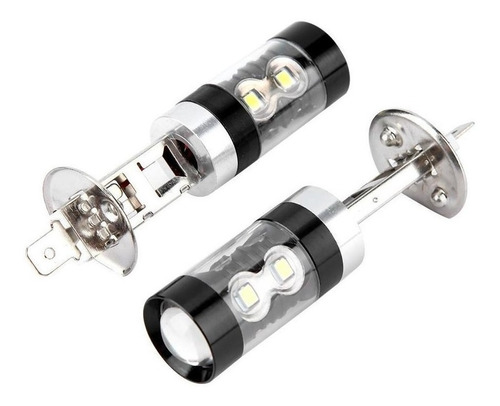 2pcs H1 8000k Blanco 50w Led Kit De Bombillas De Faro Alto B