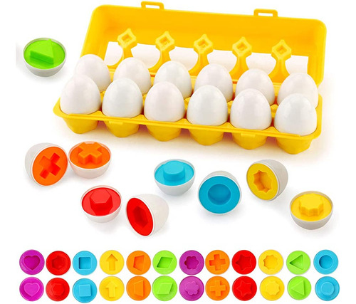 12 Huevos De Encaje Montessori 