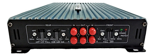 Amplificador Rock Series Rks-p110.4 4ch Clase Ab 2400w Max Color Gris