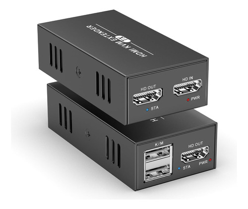 Extensor Usb Kvm Hdmi De P60hz A Través De Cable Ethernet .