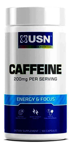  Pre Workout - Cafeina - Usn - 100caps - 200mg - Usa Import