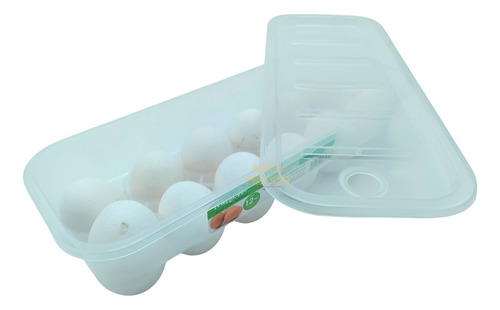 Huevera Organizador Con Tapa Para Refrigerador 12 Pz. Huevos