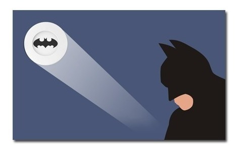 Poster Lámpara Batman [40x24cms] [ref. Ldc0401]