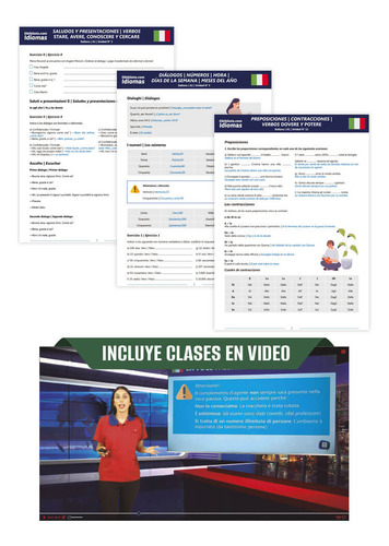 Curso De Italiano 5 Niveles Al Precio De 4
