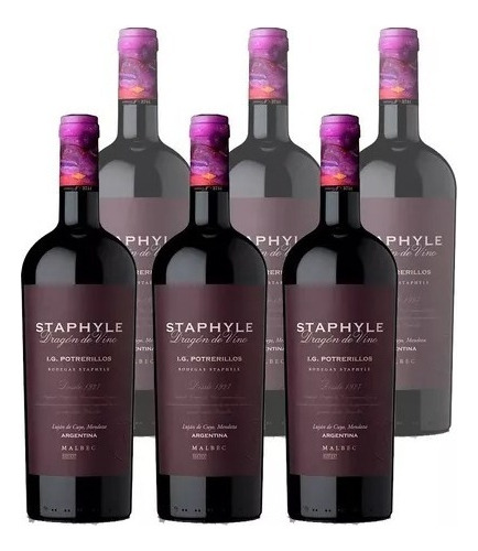Vino Staphyle Dragon De Vino Malbec Potrerillos Caja 6x750ml