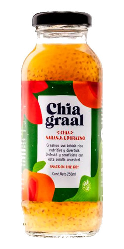 Jugo Chia Graal De Naranja Durazno & Chia X 250ml