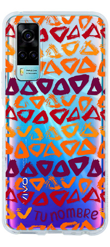 Funda Para Vivo Tribal Étnico Abstracto Con Tu Nombre