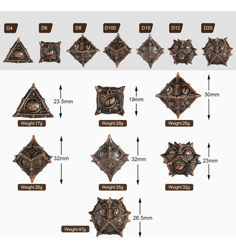 Surpass Dnd Dados Dados De Metal Dados De Mazmorras Y Dragon