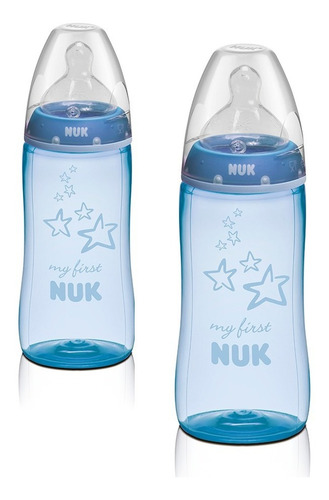 Tetero Classic Plus 10oz Azul X2 Nuk- N10741688