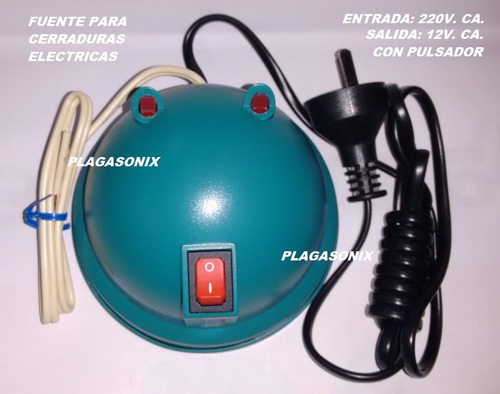 Imagen 2 de 8 de Transformador Con Pulsador Cerradura Electrica 12v. C. A.