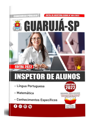 Apostila Guarujá Sp 2022 - Inspetor De Alunos