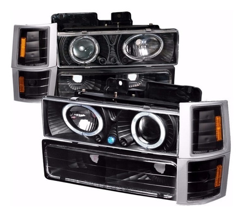 Gmc Yukon Suburban 1994 1998 Juego Faros Ojo Angel Cuartos 