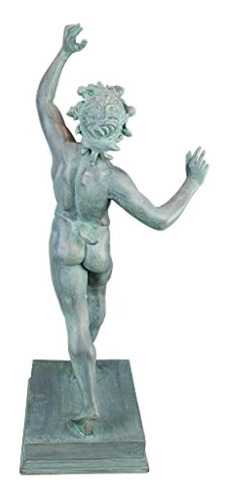 Diseño Toscano Bailando Faunus De Pompeya Tradicional Verdig