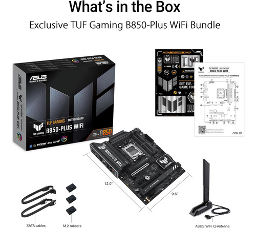 Asus Tuf Gaming B850-plus Wifi Amd Am5 B850 Atx Placao, A St