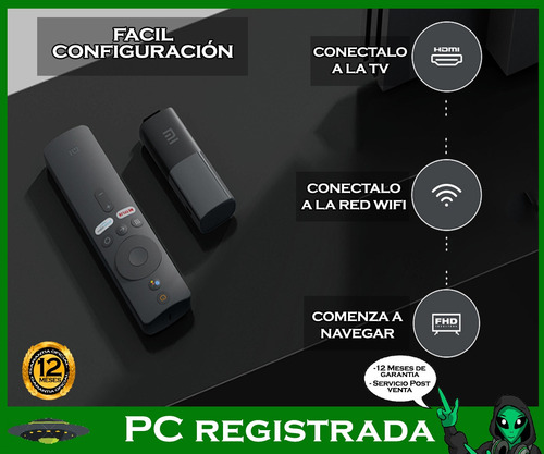 Imagen 2 de 9 de Xiaomi Mi Tv Stick Full Hd 8gb Android 9.0 Hdmi 2k Pcreg