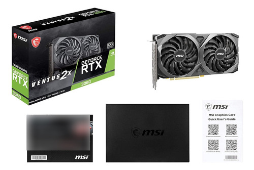Tarjeta De Video Msi Geforce Rtx 3060 Ventus 2x 12gb Gddr6/
