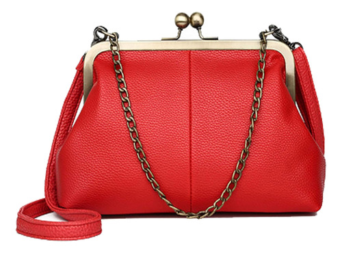 Bolso Pequeño Con Cadenas Vintage Para Mujer - Monedero Con 