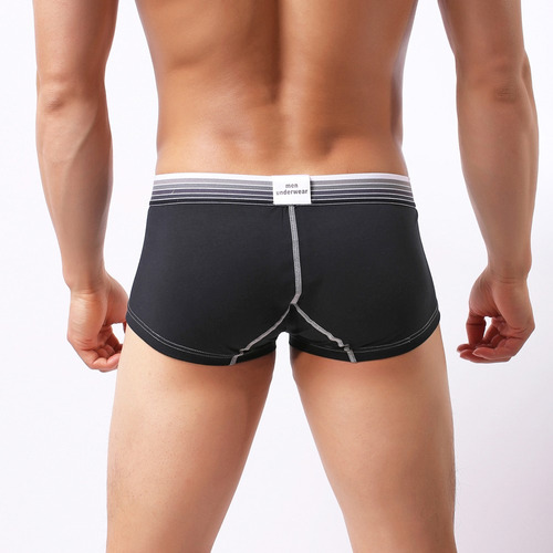 Calzoncillos Tipo Bóxer A Rayas Para Hombre, Con Bolsa Abult