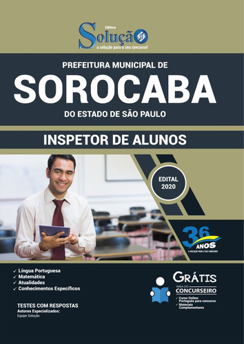 Apostila Prefeitura De Sorocaba Sp 2020 - Inspetor De Alunos