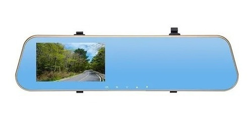 Imagem 3 de 6 de Kit Espelho Retrovisor Grava Em Cartão Sd Encaixe Sobrepor Com Camera Dianteira Full Hd Frontal + Camera De Re Traseira