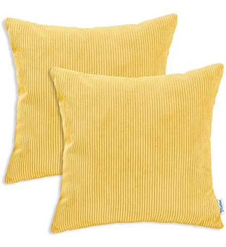 Calitime Pack De 2 Cozy Throw Pillow Covers Fundas Para Sofá