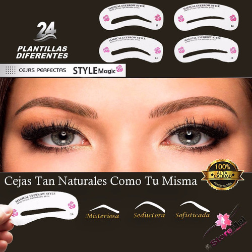 Plantillas Para Cejas Alta Calidad Acetato 24pcs Storemei