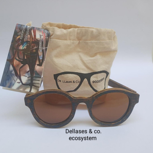 Óculos De Sol De Madeira De Llases & Co. Unissex