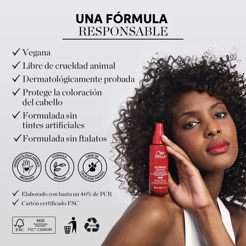 Shampoo Para Cabello Dañado Ultimate Repair Wella 250 Ml