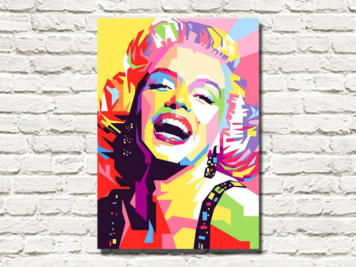 Cuadro Decorativo Canvas Marilyn Monroe Multicolor