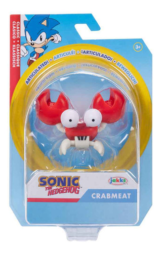 Boneco Articulado Crabmeat De 4cm - Sonic