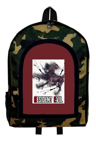 Mochila Camuflada Residen Evil Modelo 14