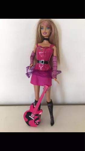 boneca barbie roqueira