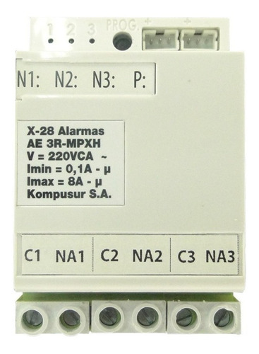 Imagen 1 de 5 de Actuador Eléctrico Alarma X-28 Ae3r Mpxh 3 Relé