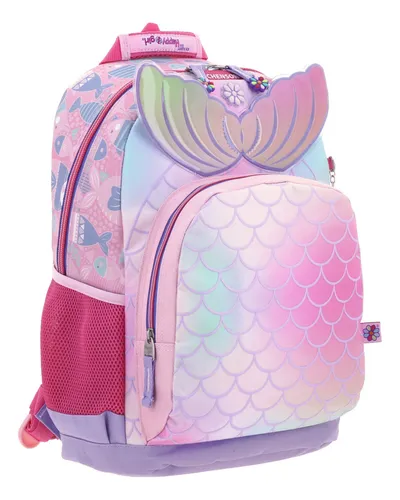 comprar Mochila Grande Escolar Chenson Primaria Niña Sirena Happy Girl Hg66380-i Rosa Original
