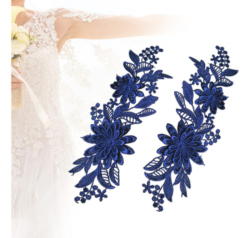 Apliques De Encaje De 2 Piezas, Apliques De Boda, Apliques