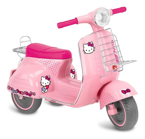 Lambreta Hello Kitty Elétrica 6v Brinquedos Bandeirante