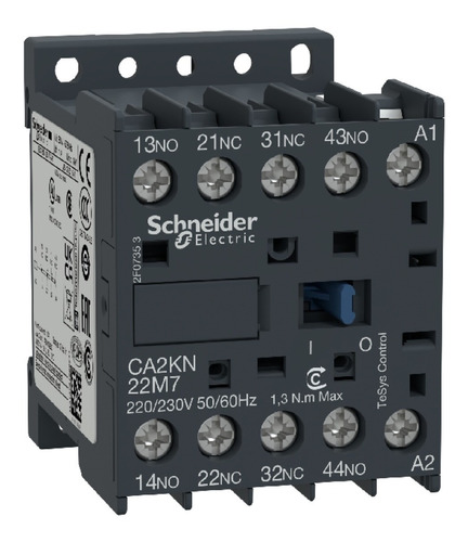 Contactor Auxiliar Schneider 2na+2nc 10a Bob 220v Ca2kn22m7