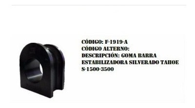 Goma Barra Estabilizadora Silverado Tahoe Avalanche F-1919-a
