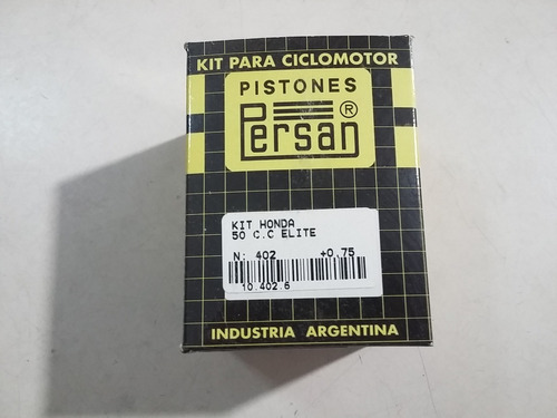 Piston Perno Y Aros Kit Persan Honda Elite 50 Cc 41.75 Mm